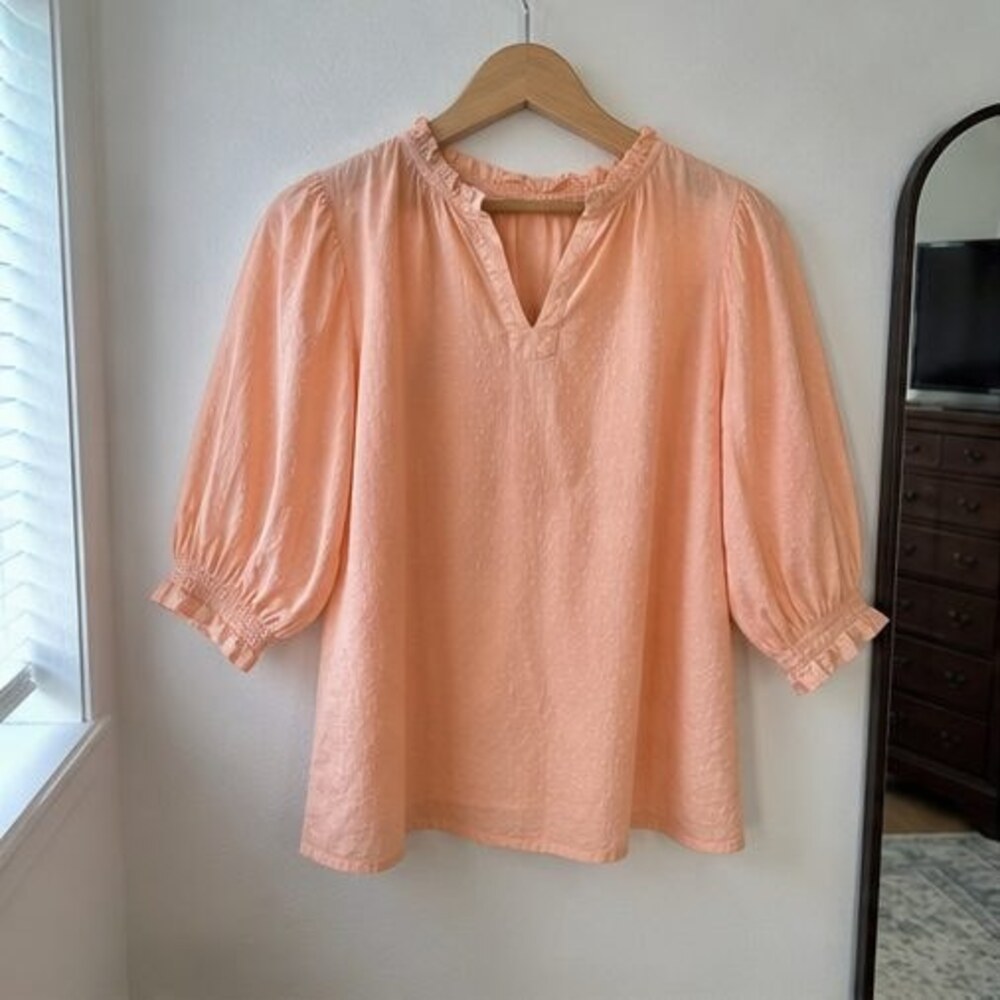 Teal Ruffle Blouse